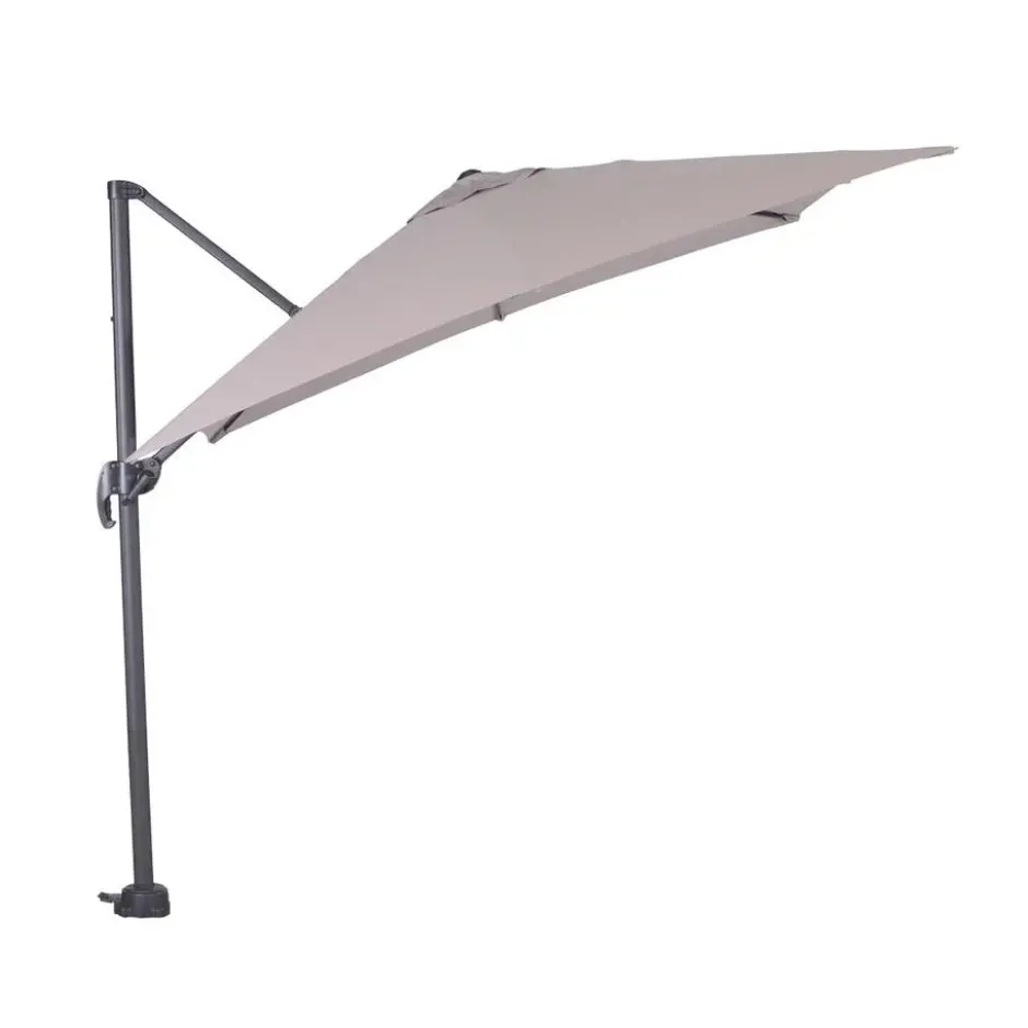 Garden Impressions Hawaii zweefparasol S 250x250 - d. grijs - zand