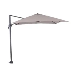 Garden Impressions Hawaii zweefparasol S 250x250 - d. grijs - zand