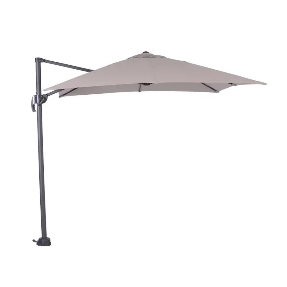 Garden Impressions Hawaii zweefparasol S 250x250 - d. grijs - zand