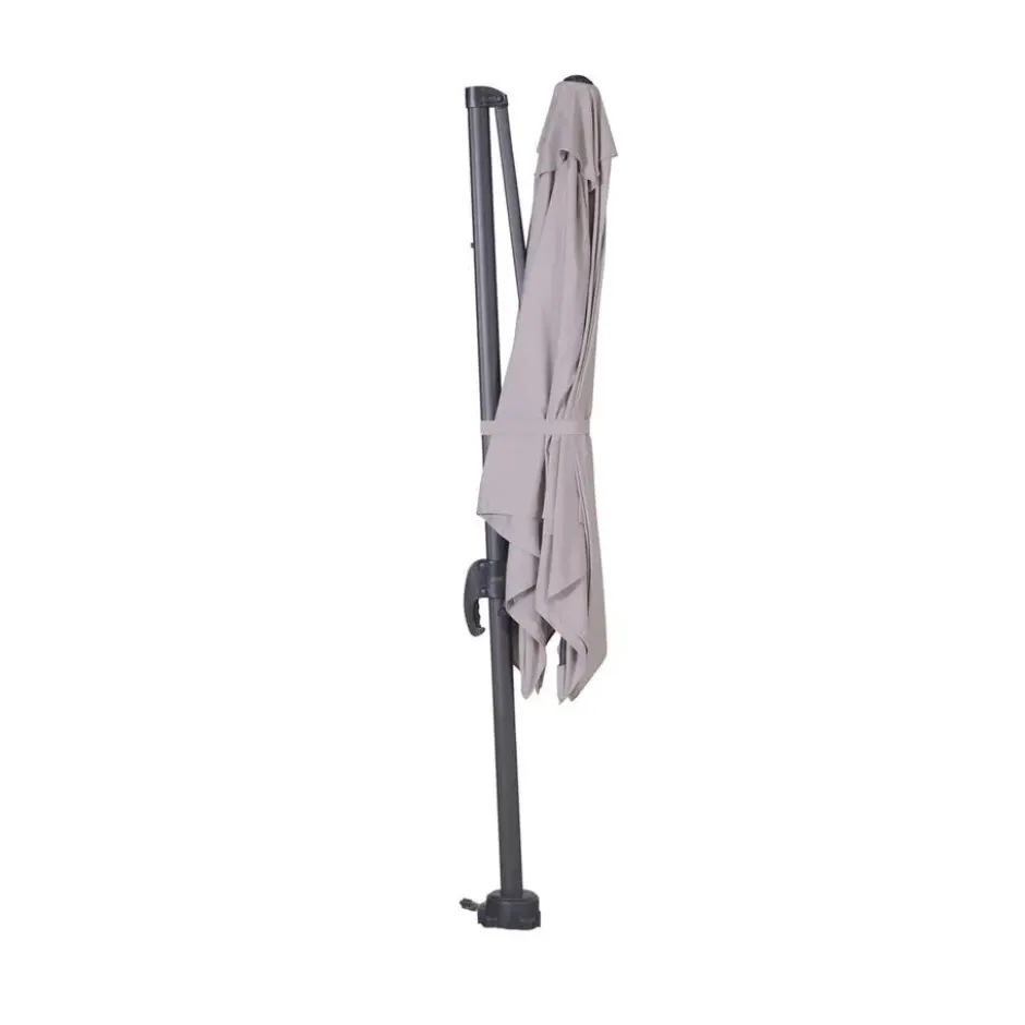 Garden Impressions Hawaii zweefparasol S 250x250 - d. grijs - zand