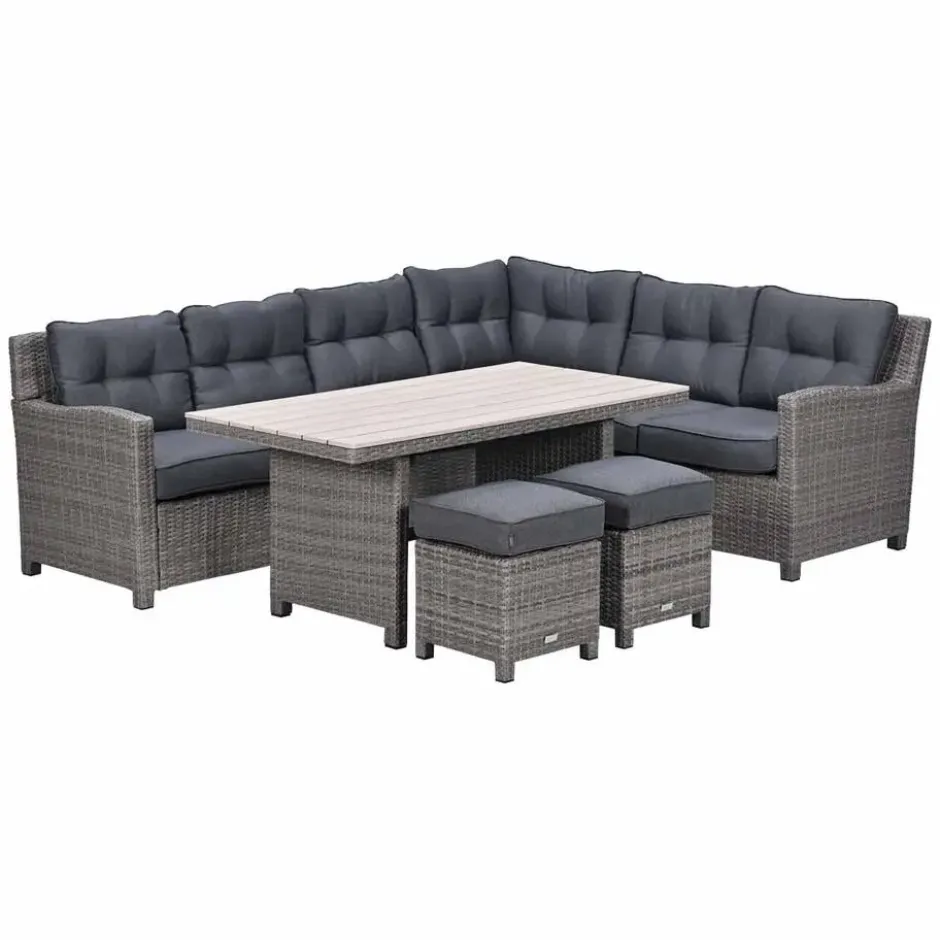 Garden Impressions Jaru lounge dining set 5-delig rechts - vironwood