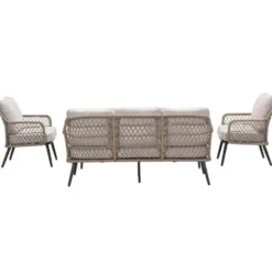Garden Impressions Kalibo lounge dining set 4-delig - donker grijs