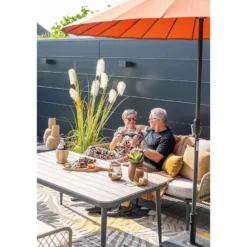 Garden Impressions Kalibo lounge dining set 4-delig - donker grijs