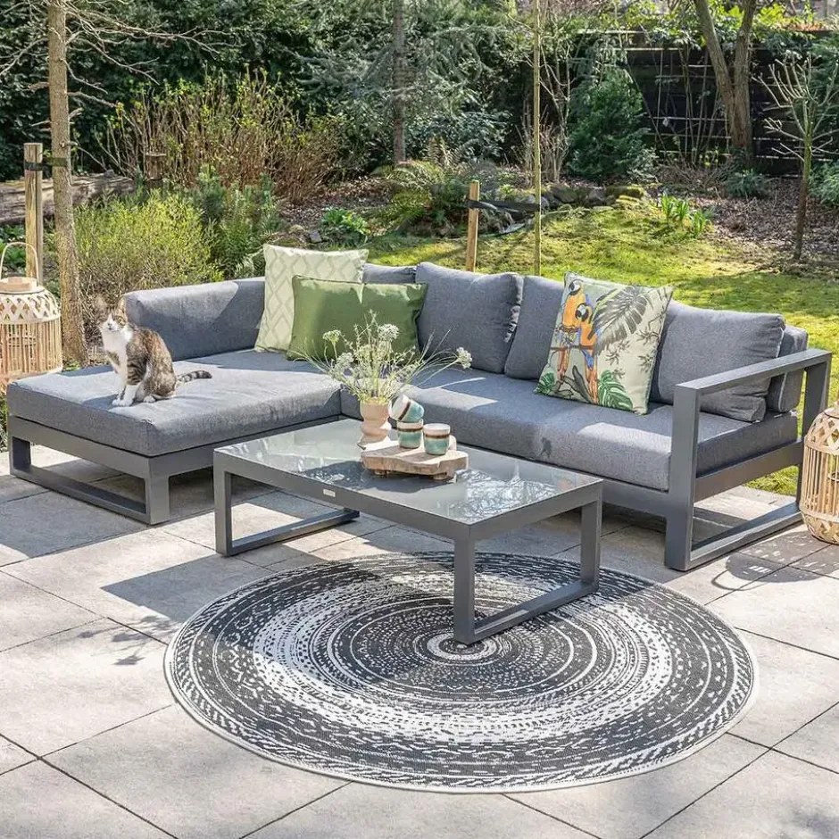 Garden Impressions Kiki loungeset 3-delig rechts - mystic grijs