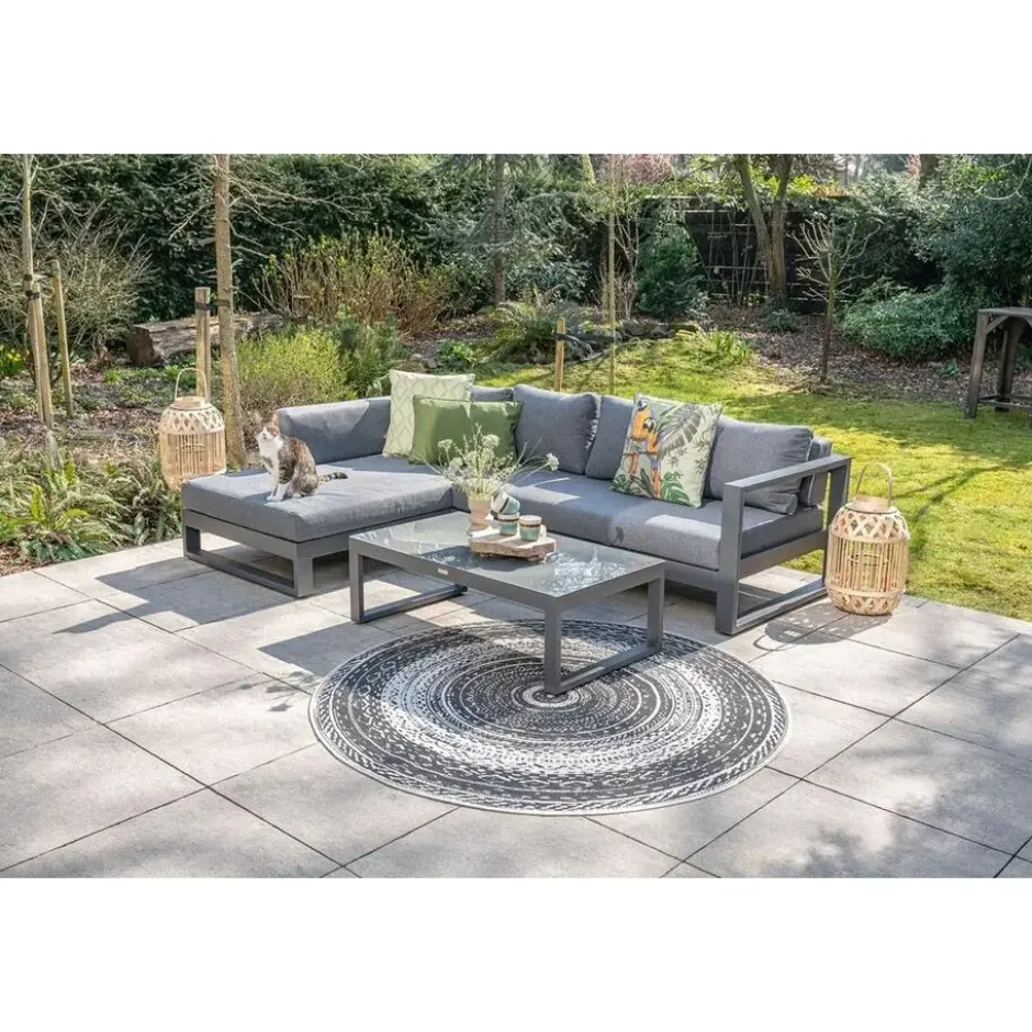 Garden Impressions Kiki loungeset 3-delig rechts - mystic grijs