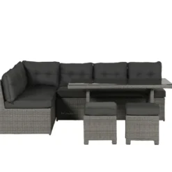 Garden Impressions Lapa lounge dining set 5-delig - grijs
