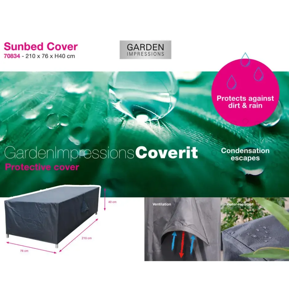Garden Impressions Ligbed hoes 210x76xH40 cm