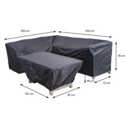 Garden Impressions Lounge dining hoes 205/255x73xH80 en 152x82xH65 cm