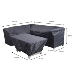 Garden Impressions Lounge dining hoes 205/255x73xH80 en 152x82xH65 cm