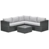 Garden Impressions Lyon loungeset 4-delig donker grijs