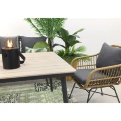 Garden Impressions Margriet lounge dining + stoel - Naturel - 7 delig
