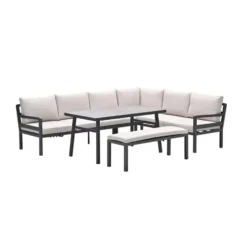Garden Impressions Markus lounge dining set 4-delig desert sand