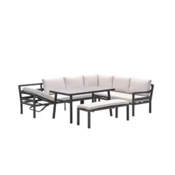 Garden Impressions Markus lounge dining set 4-delig desert sand