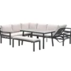 Garden Impressions Markus lounge dining set 4-delig links-desert sand