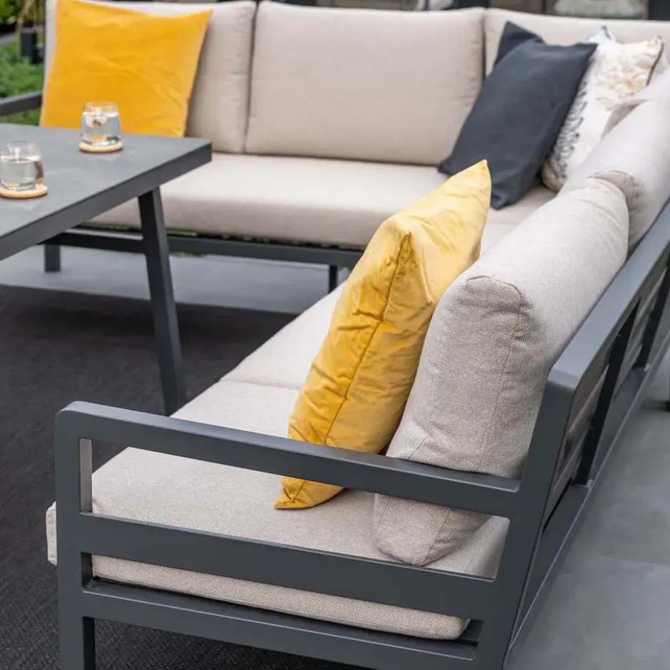 Garden Impressions Markus lounge dining set 4-delig links-desert sand