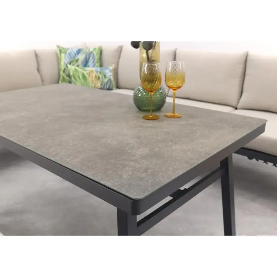 Garden Impressions Markus lounge dining set 4-delig links-desert sand