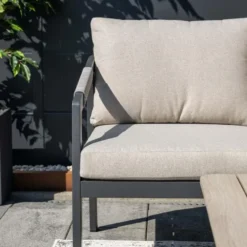 Garden Impressions Milou loungeset hoek 4-delig - donker grijs