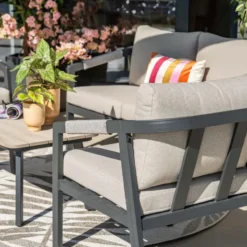Garden Impressions Milou loungeset 4-delig - donker grijs