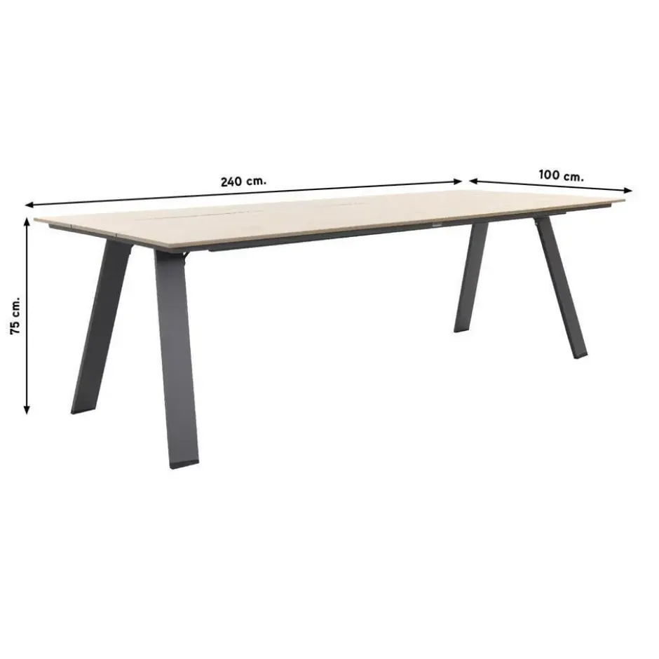 Garden Impressions Nevada tuintafel 240 x 100 cm