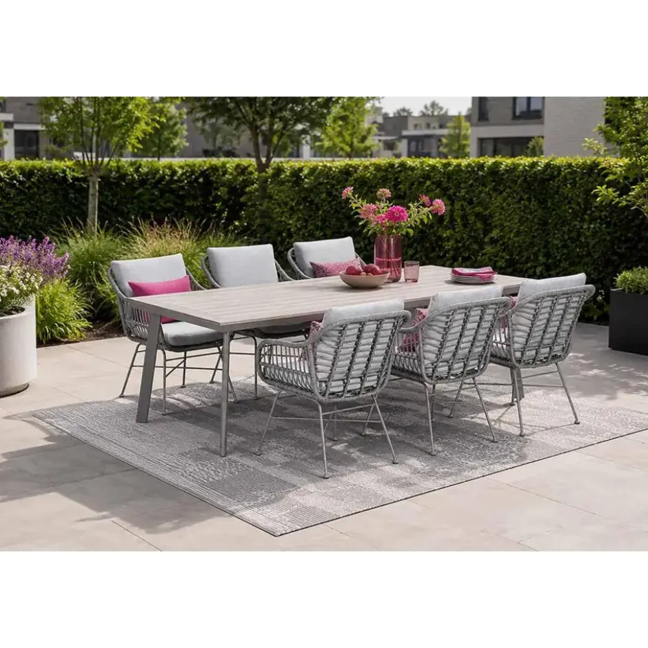 Garden Impressions Penedo tuintafel 230x100 cm - light teak vironwood