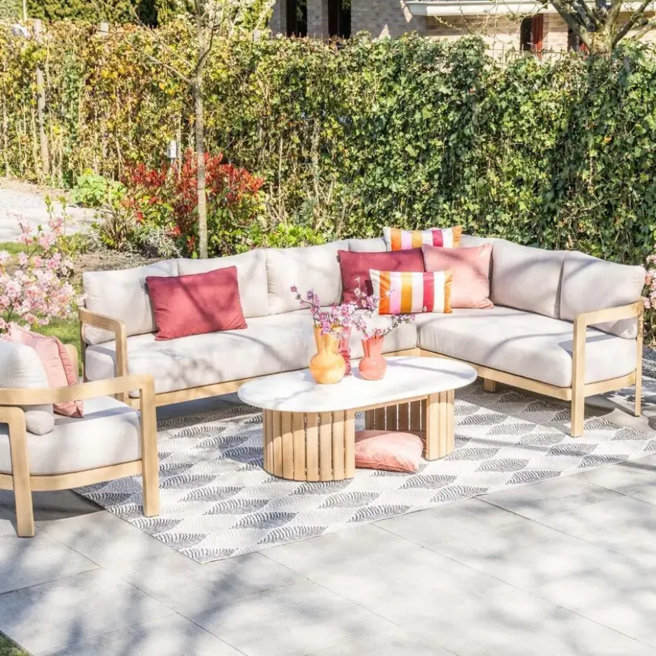 Garden Impressions Sirocco lounge dining set 3-delig R - grey sand