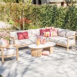Garden Impressions Sirocco lounge dining set 2-delig R - grey sand