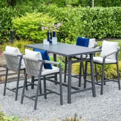 Garden Impressions Tarera bar tuinset 5-delig - donker grijs