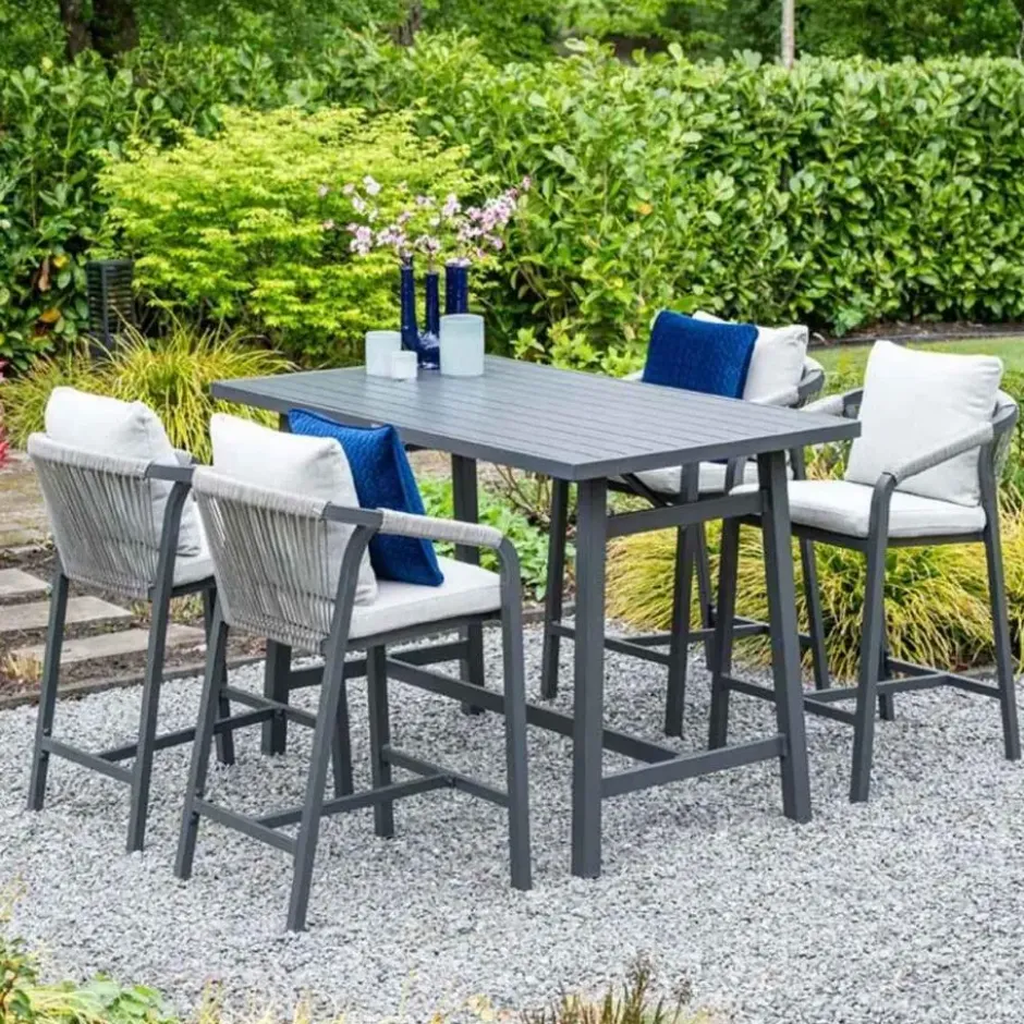 Garden Impressions Tarera bar tuinset 5-delig - donker grijs