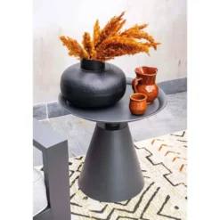 Garden Impressions Tepa bijzettafel Ø50xH48 cm - donker grijs