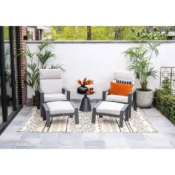Garden Impressions Tepa bijzettafel Ø50xH48 cm - donker grijs