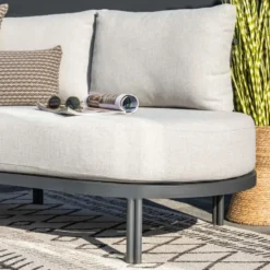 Garden Impressions Toscana loungebank L225 cm - donker grijs