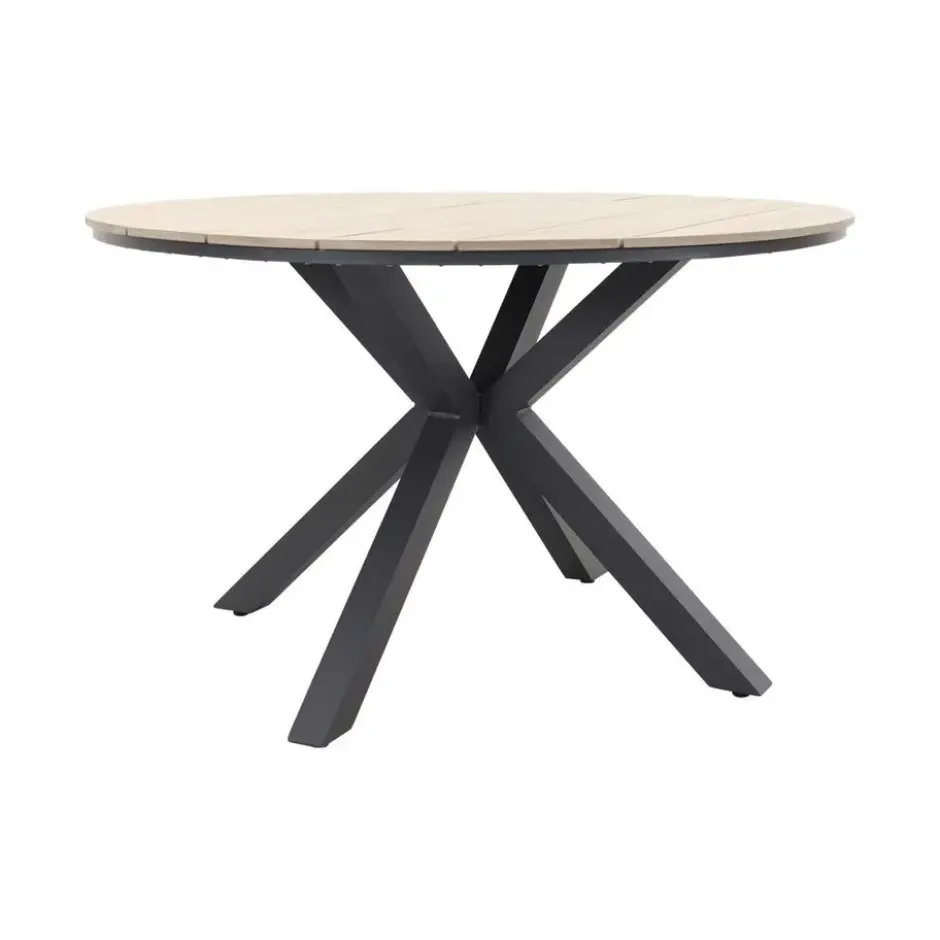 Garden Impressions Tulli tuintafel 122 cm - licht bruin