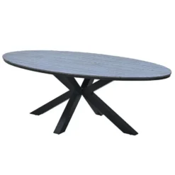 Garden Impressions Tulli tuintafel 280 x 140 cm ovaal - grey teak vironwood