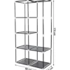 Garderobekast XL - Kledingkast - Opvouwbare Garderobekast Zwart -170x88x45