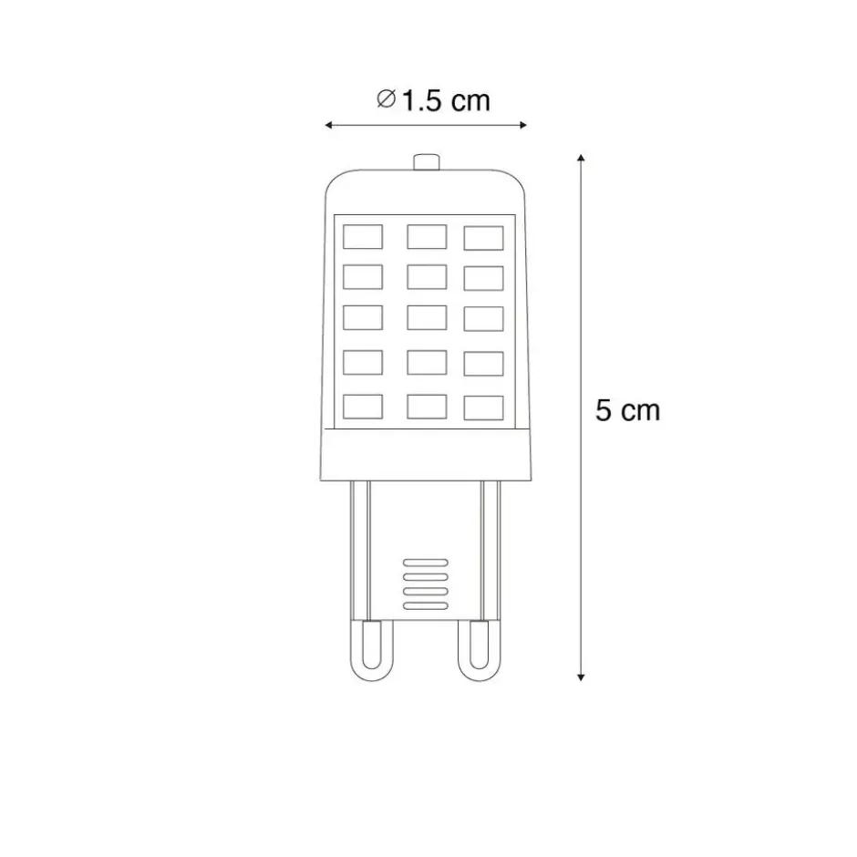 G9 dimbare LED lamp opaal 3W 250 lm 3000K