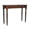 Gedraaide Poten Chestnut Console, 3 Lades, Donkerbruin