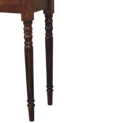 Gedraaide Poten Chestnut Console, 3 Lades, Donkerbruin