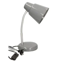 Gerim Bureaulamp - grijs - 14 x 34 cm - 40 watt - buigbaar