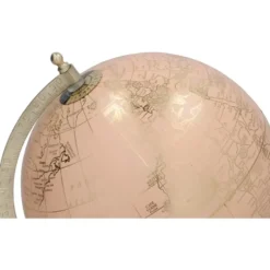 Gerimport Decoratie Wereldbol Thomas - globe - zalm - 18 x 24 cm
