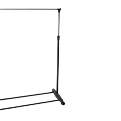 Gerimport Kledingrek - enkele stang - verrijdbaar - 90x160 cm