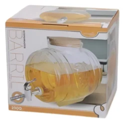 Gerimport Limonade / sap dispenser - 1000 ml - borosilicaat glas