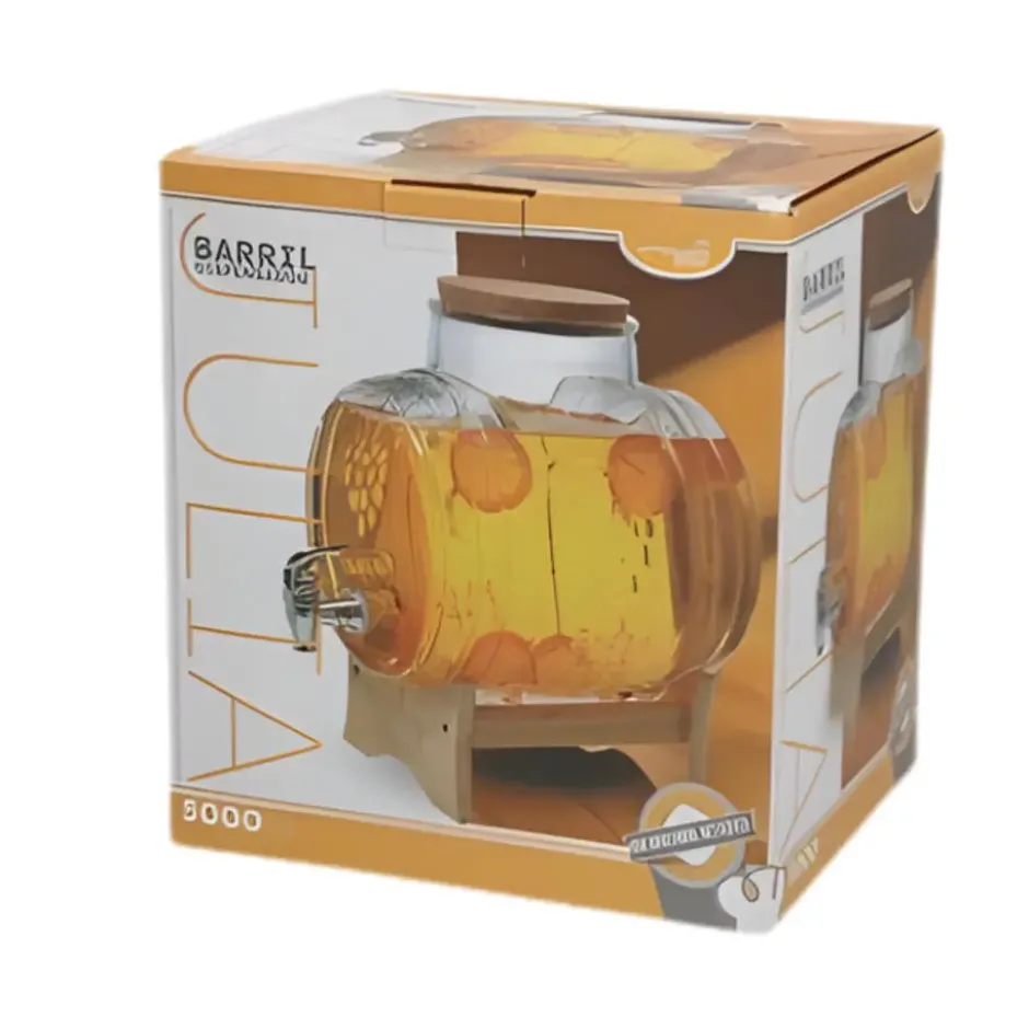 Gerimport Limonade / sap dispenser - 5 Liter - borosilicaat glas