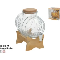 Gerimport Limonade / sap dispenser - 2900 ml - borosilicaat glas