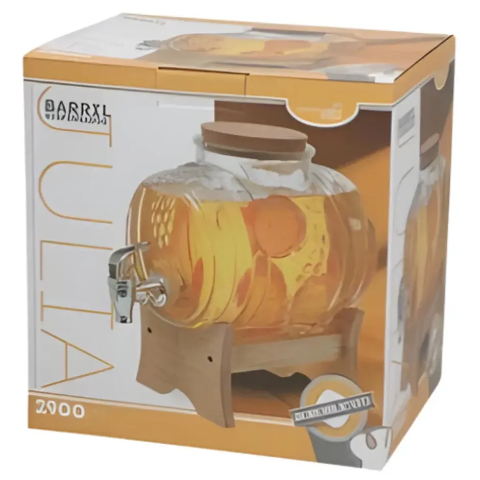 Gerimport Limonade / sap dispenser - 2900 ml - borosilicaat glas