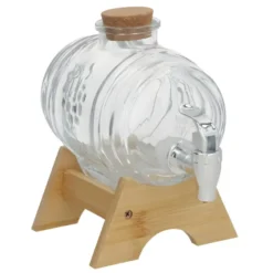 Gerimport Limonade / sap dispenser - 1 Liter - borosilicaat glas