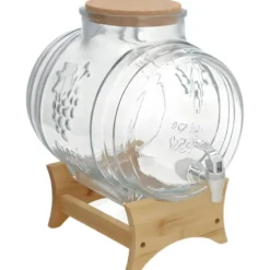 Gerimport Limonade / sap dispenser - 8 Liter - borosilicaat glas