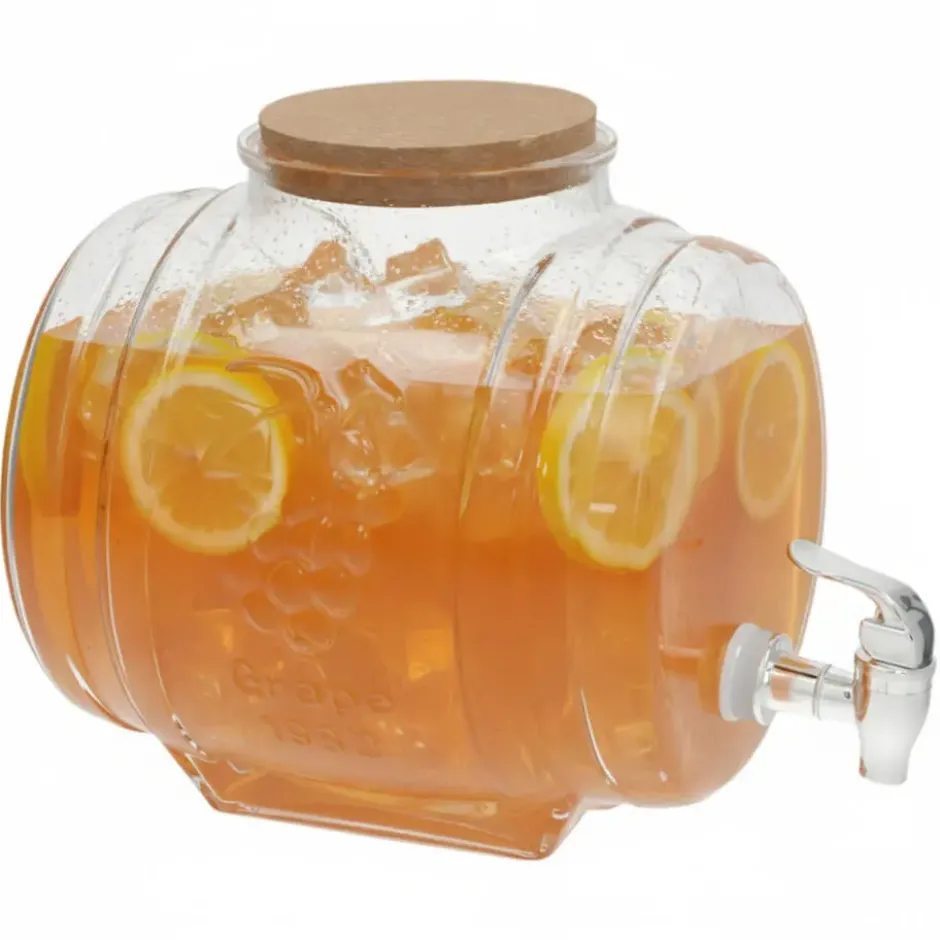 Gerimport Limonade / sap dispenser - 2900 ml - borosilicaat glas