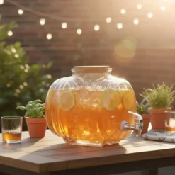 Gerimport Limonade / sap dispenser - 2900 ml - borosilicaat glas
