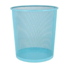 Gerimport Prullenmand - blauw - 9L - metaal