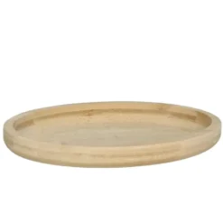 Gerimport Serveer plateau - ovaal - dienblad - hout - D23 cm